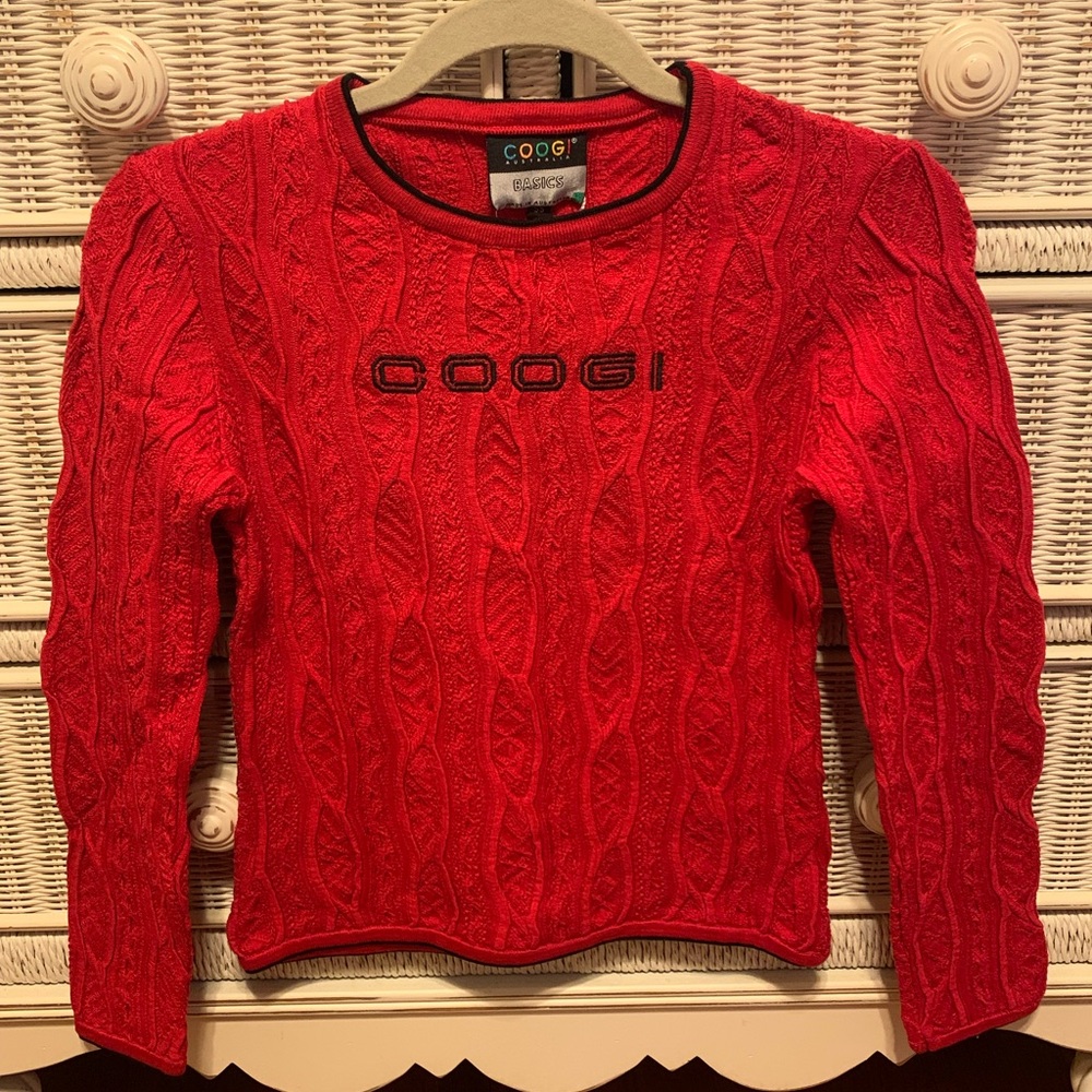 COOGI Red Crewneck Sweater